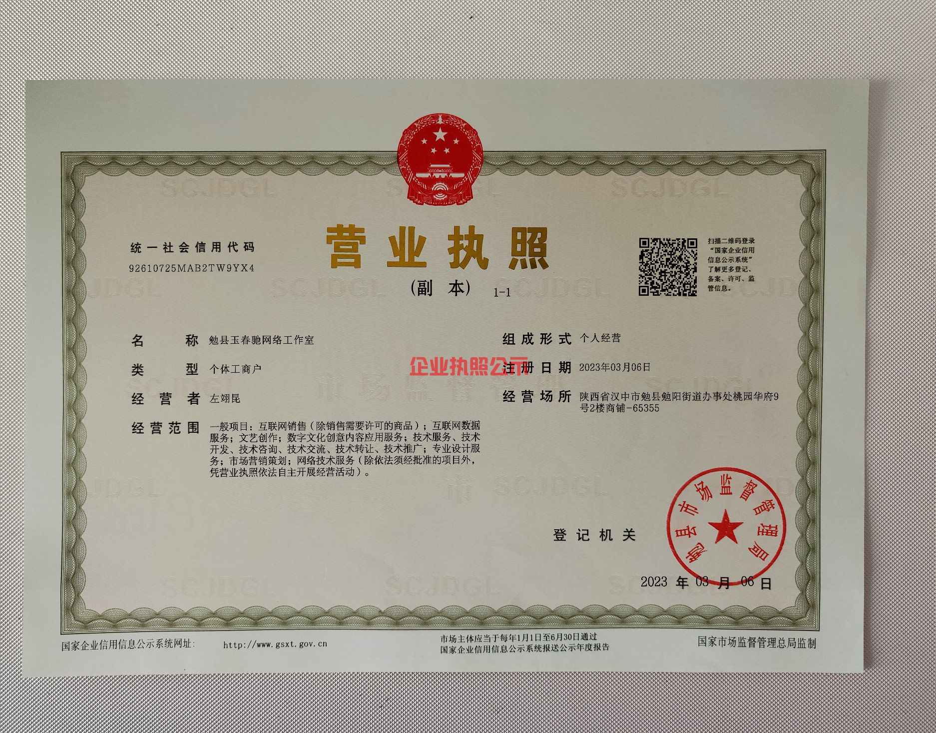 企业执照